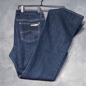 Michael Kors Dark Wash Boot Cut Blue Jeans